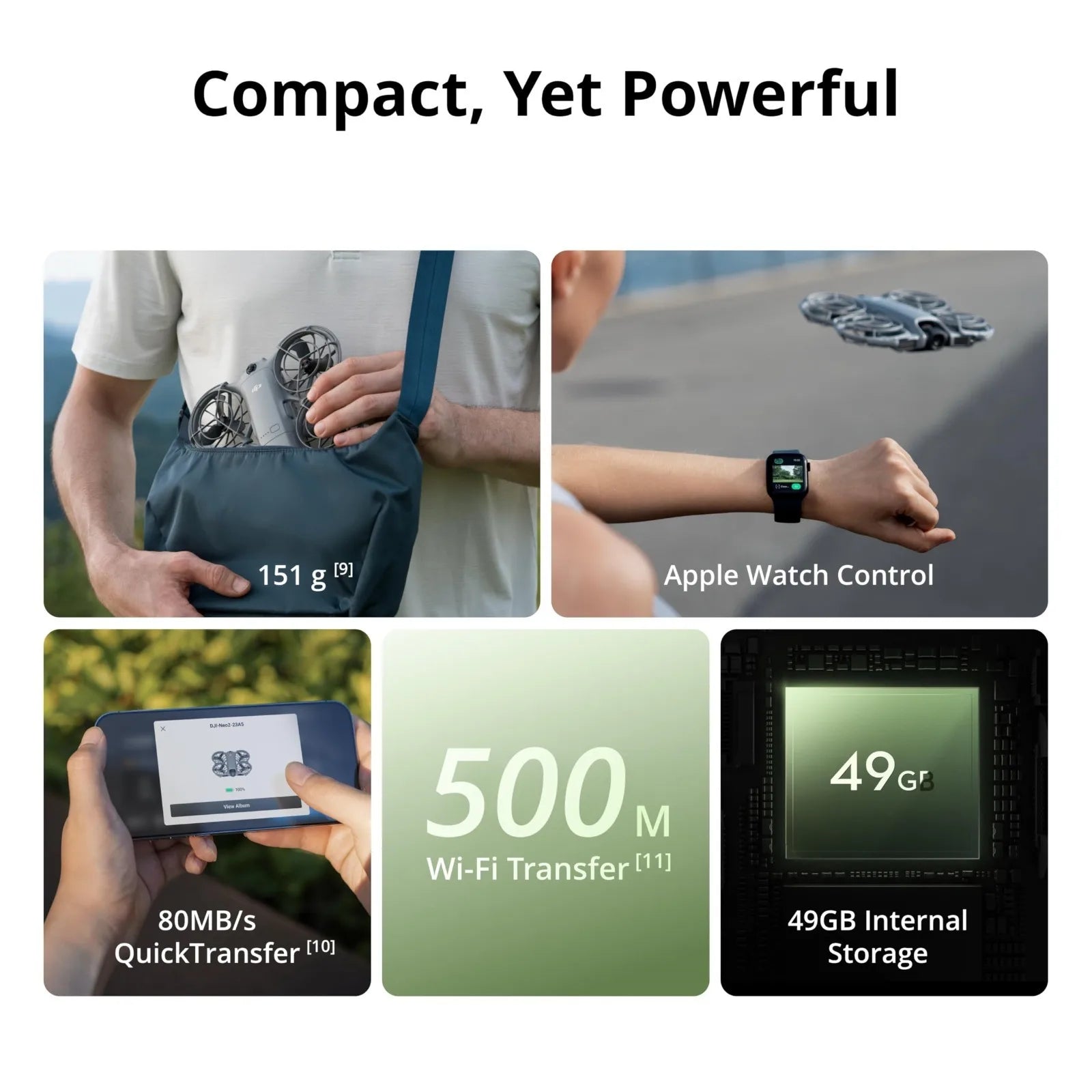 DJI Neo 2 Motion Fly More Combo with RC Motion 3 & Goggles N3, 4K FPV Drone, Low-Latency Digital Transmission, 3 Batteries