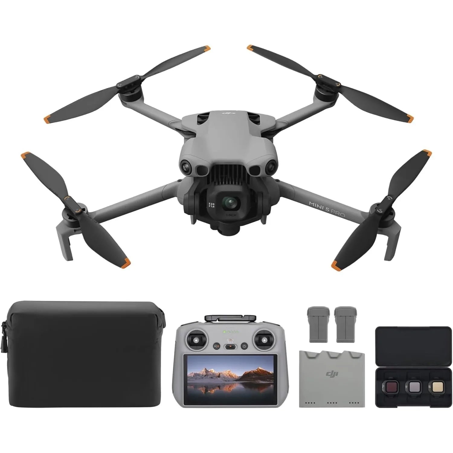 DJI Mini 5 Pro Fly More Combo – 4K Drone with 1-Inch CMOS, RC 2 Smart Controller, Includes 3 Batteries, 360° Obstacle Sensing