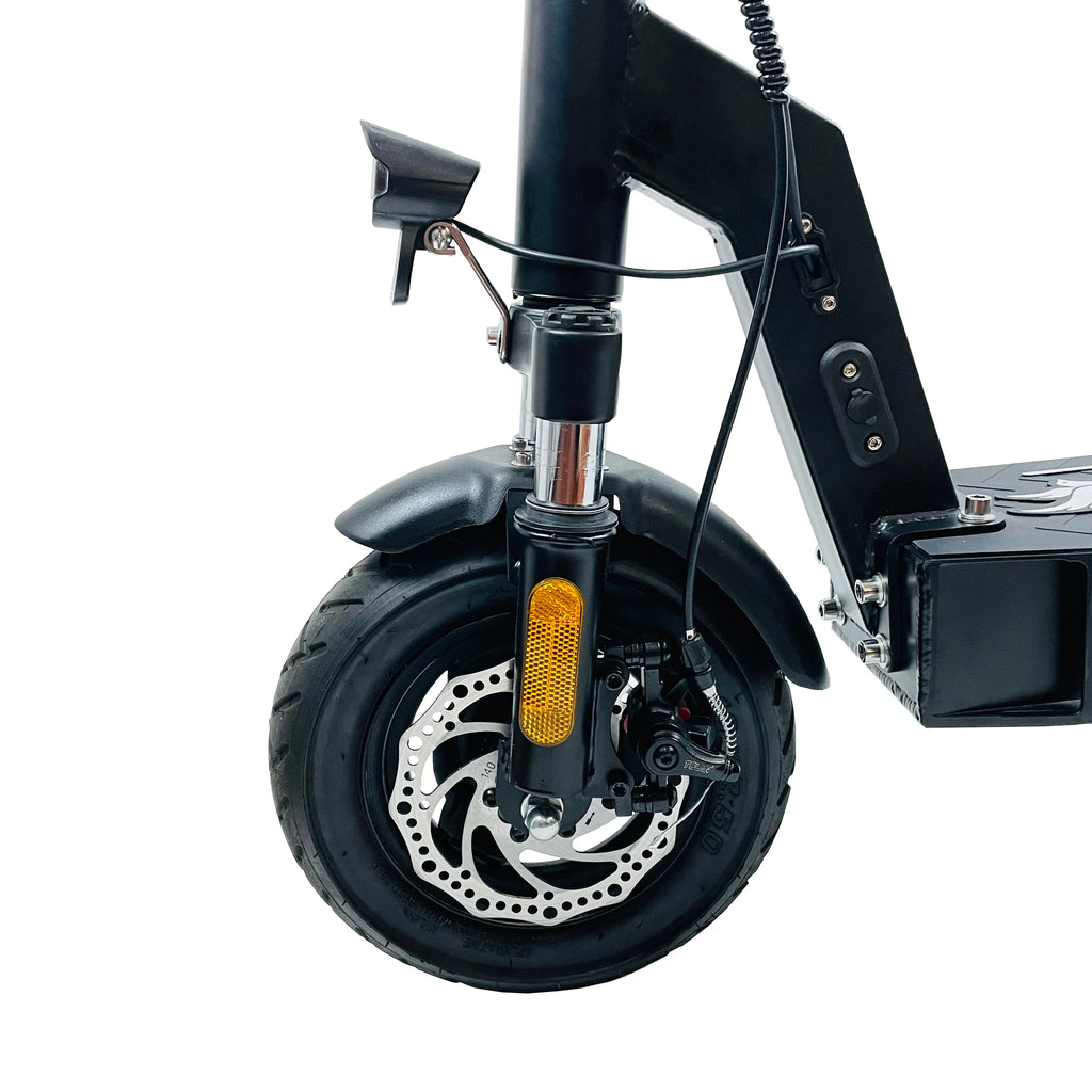 DriveTron DT08 Electric Scooter for Adult | Front and Rear Spring Shock Absorption |EABS & Front Disc Brake| Rear Wheel Drive