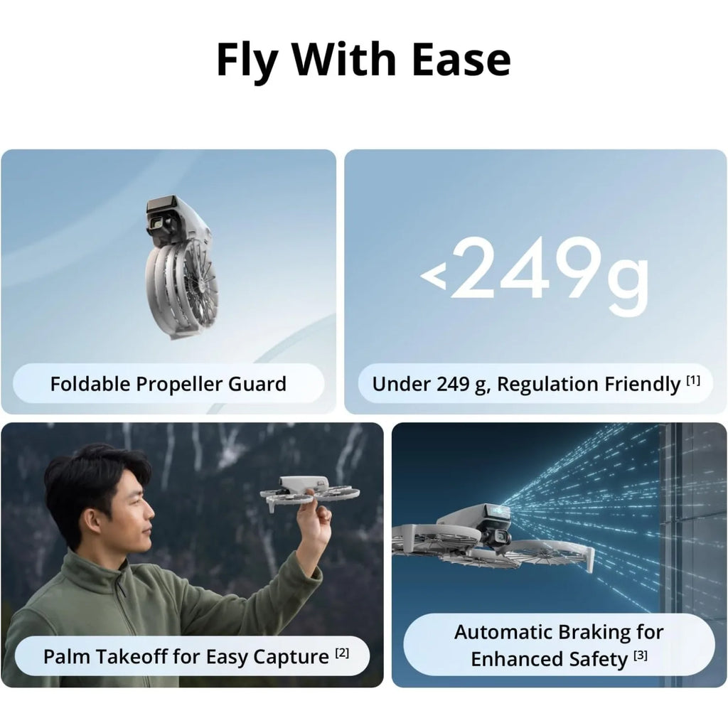 DJI Flip Drone with RC 2 Screen Controller, 4K UHD Camera, Under 249g Ultra-Light, 3-Axis Gimbal Camera, Up to 31 Minutes Flight