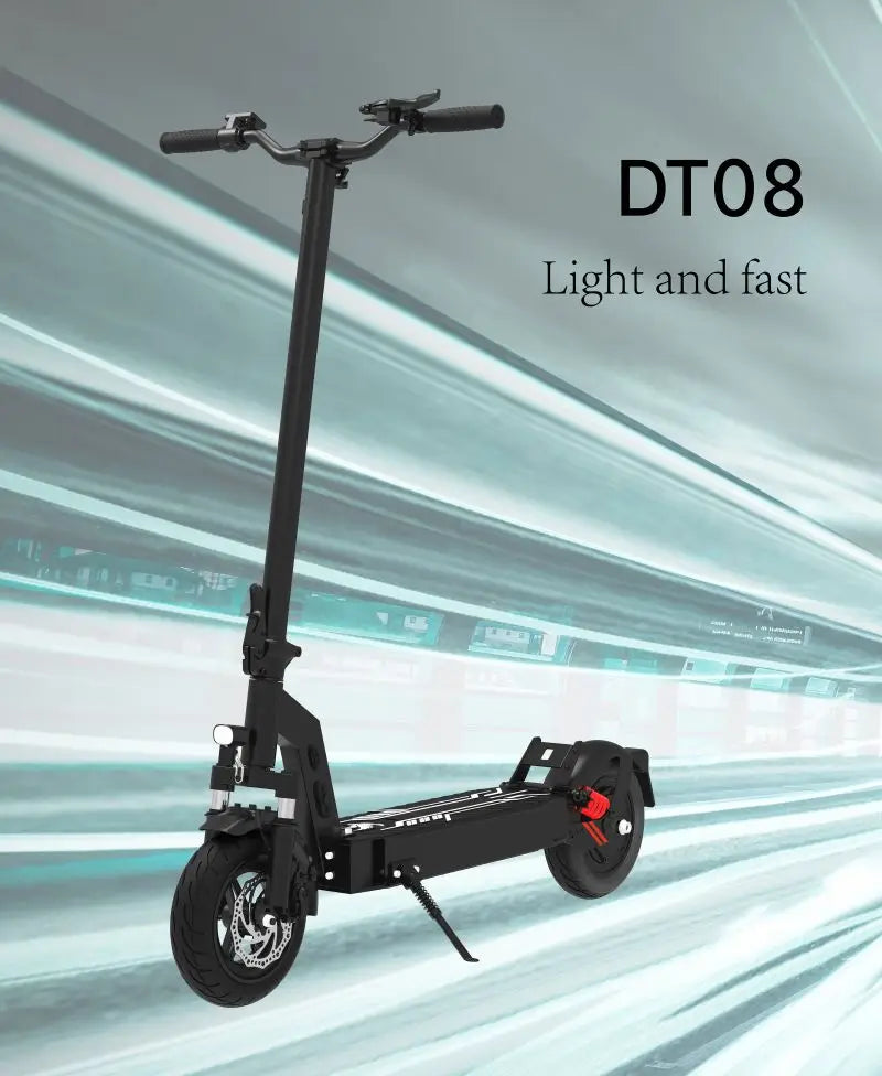 DriveTron DT08 Electric Scooter for Adult | Front and Rear Spring Shock Absorption |EABS & Front Disc Brake| Rear Wheel Drive