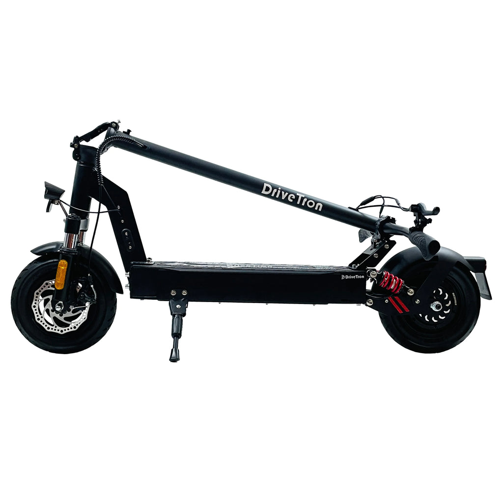 DriveTron DT08 Electric Scooter for Adult | Front and Rear Spring Shock Absorption |EABS & Front Disc Brake| Rear Wheel Drive
