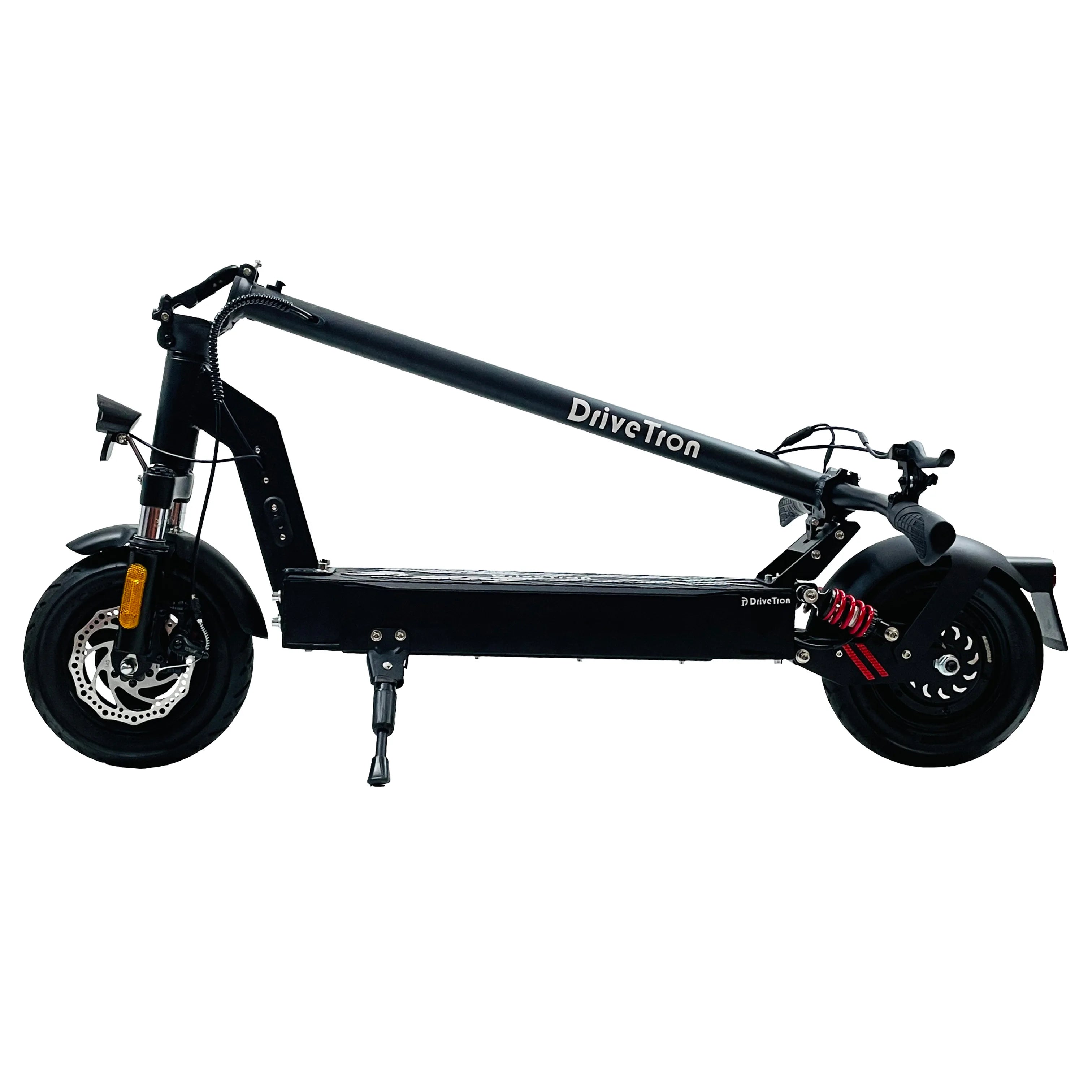 DriveTron DT08 Electric Scooter for Adult | Front and Rear Spring Shock Absorption |EABS & Front Disc Brake| Rear Wheel Drive