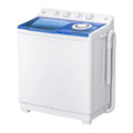 Portable Washing Machine, Twin Tub Washing Machine Laundry Compact Washer spinner Combo with 40lbs capacity, 24Lbs Washer and 16