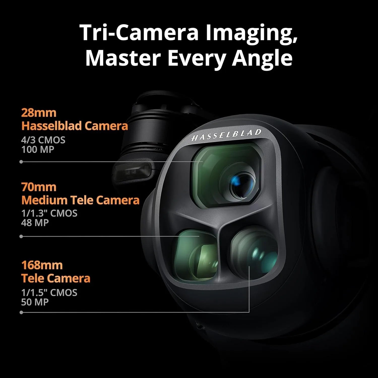 DJI Mavic 4 Pro Fly More Combo( RC 2), 100MP 4/3 Hasselblad Camera, Tri-Camera, 30km Transmission, 51min Flight Time