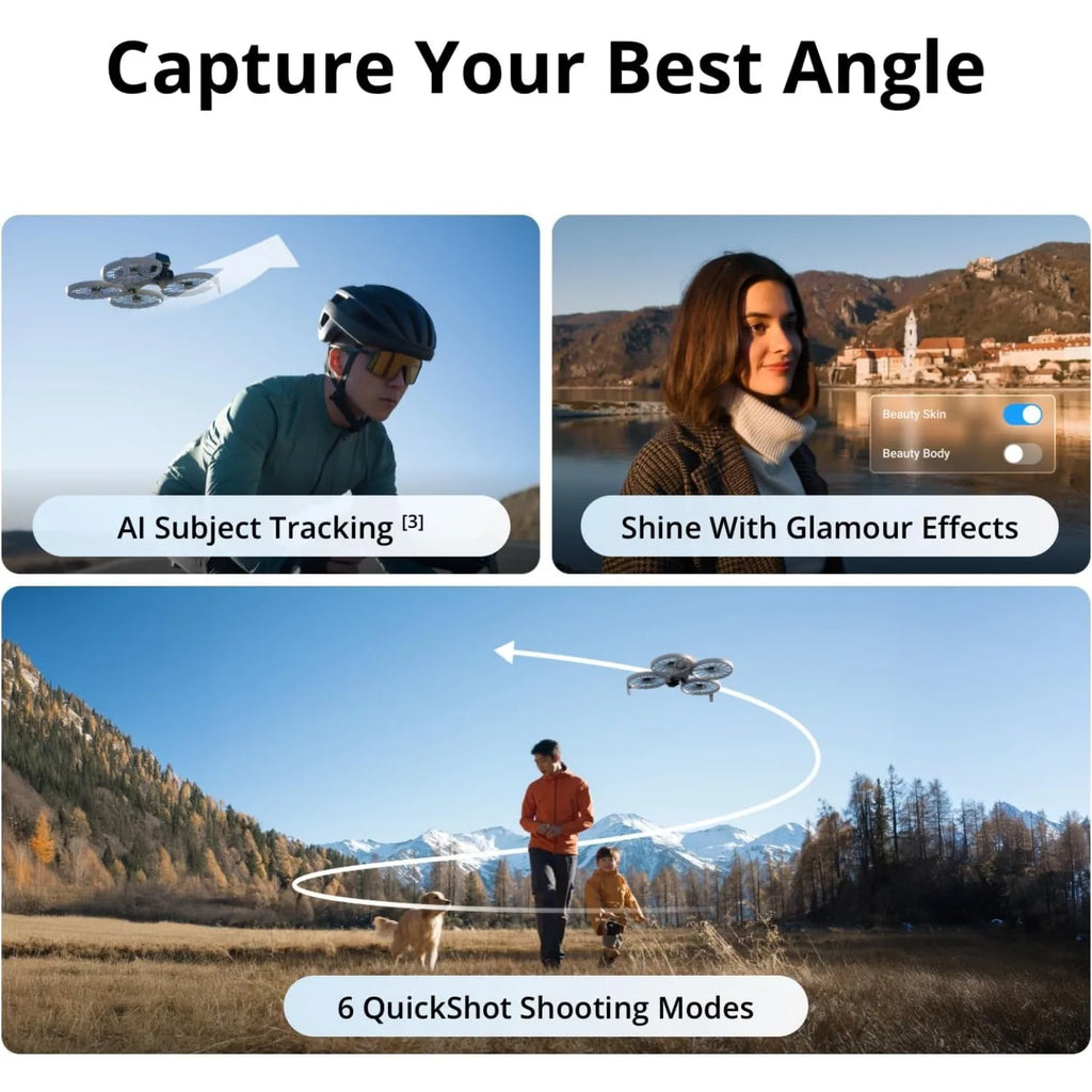 DJI Flip Drone with RC 2 Screen Controller, 4K UHD Camera, Under 249g Ultra-Light, 3-Axis Gimbal Camera, Up to 31 Minutes Flight
