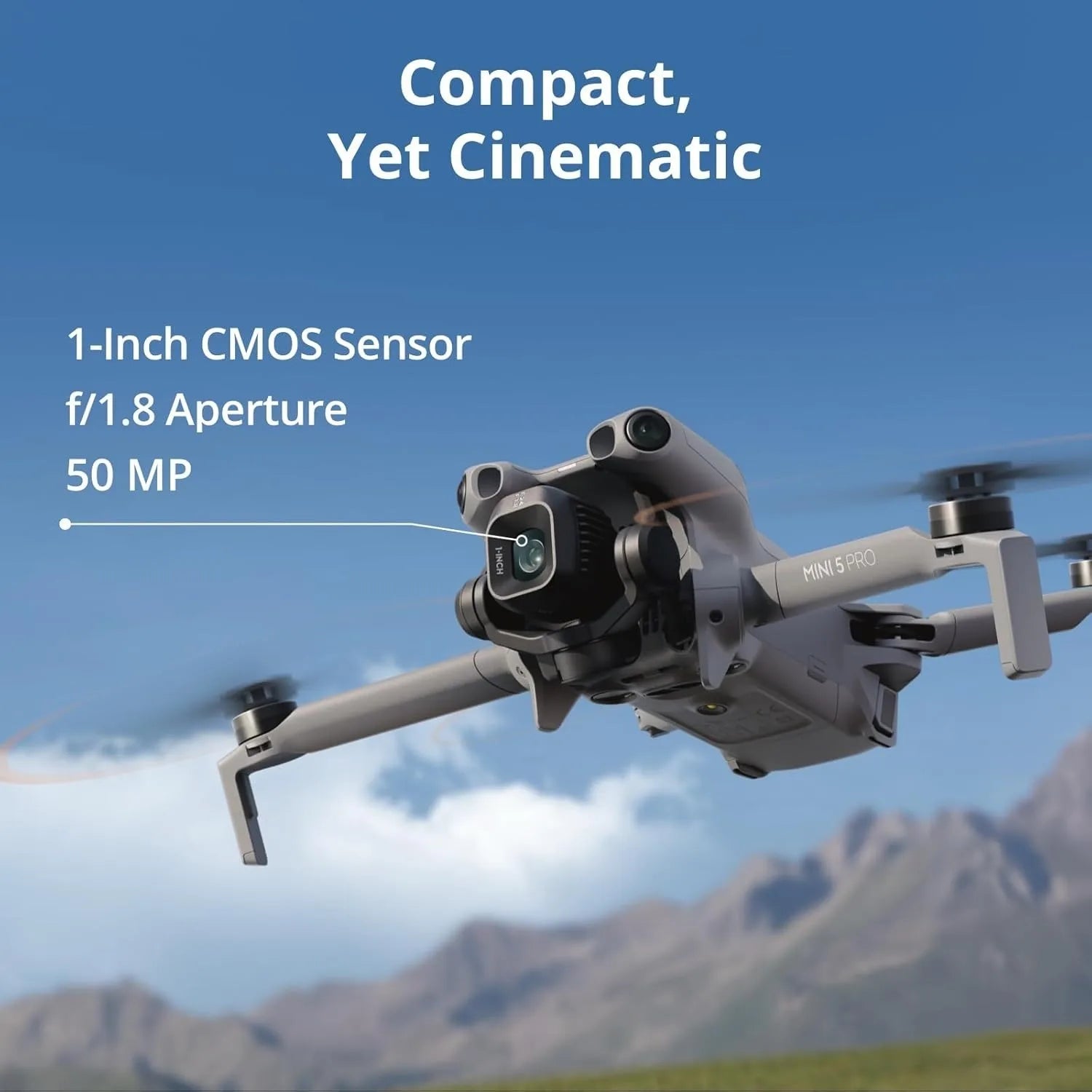DJI Mini 5 Pro Fly More Combo – 4K Drone with 1-Inch CMOS, RC 2 Smart Controller, Includes 3 Batteries, 360° Obstacle Sensing
