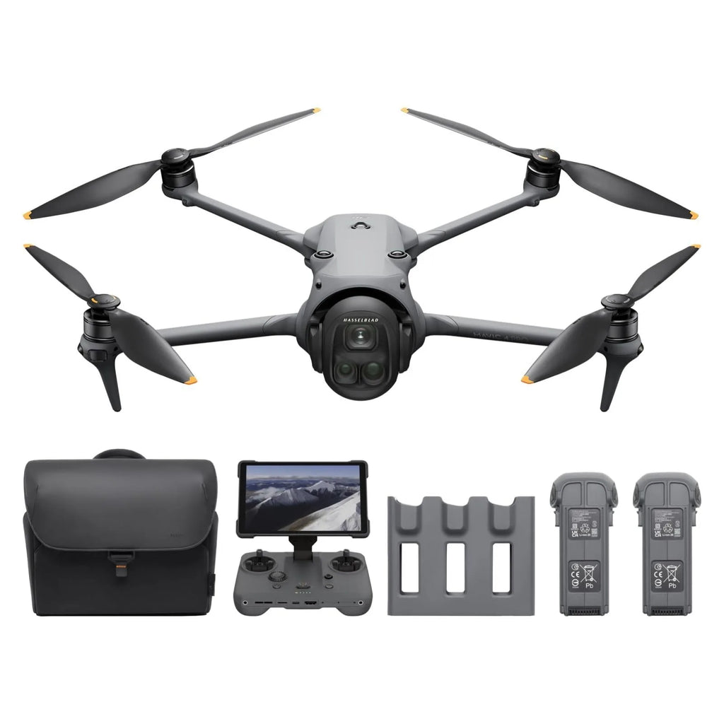 DJI Mavic 4 Pro Creator Combo w/ RC Pro 2, Tri-Camera 100MP 4/3 CMOS Hasselblad, 51min Flight, 3 Batteries, Gray