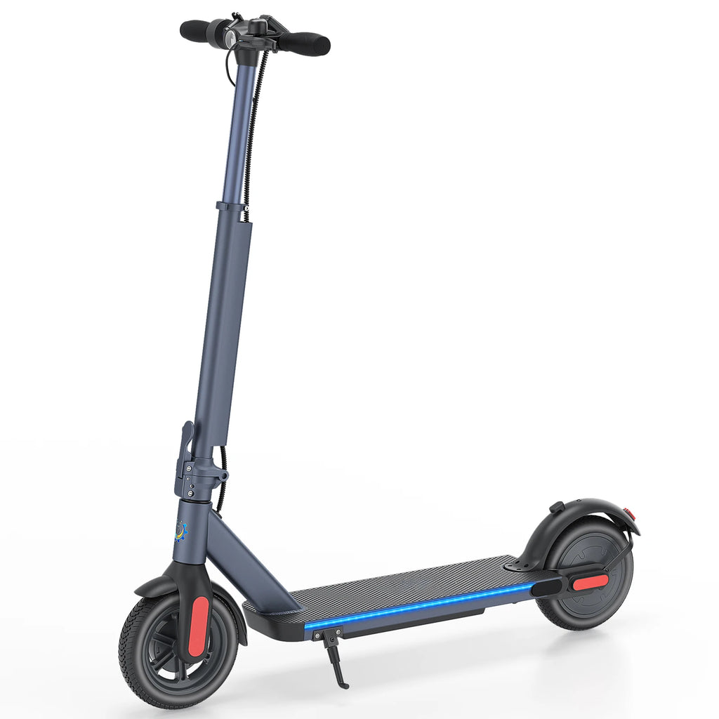Electric Scooter 350W 25Mi Range 20Mph 8.5" Solid Tires Adults Foldable Cruise Control Dual Brake Shock Absorption