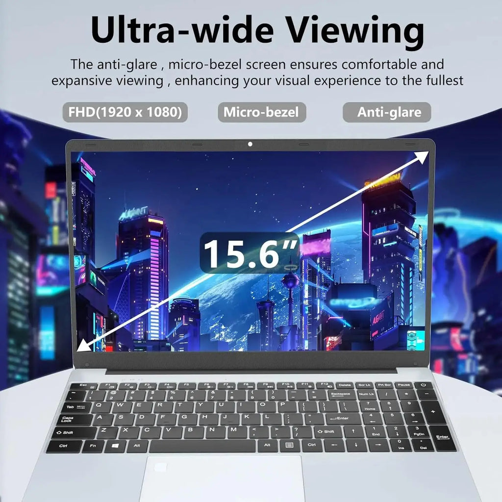 i9 Laptop Windows11 Pro 15.6" Ultra Portable Laptop intel Core i9-9900U 16GB RAM 1TB 2TB SSD Fingerprint Office Gaming Laptop PC