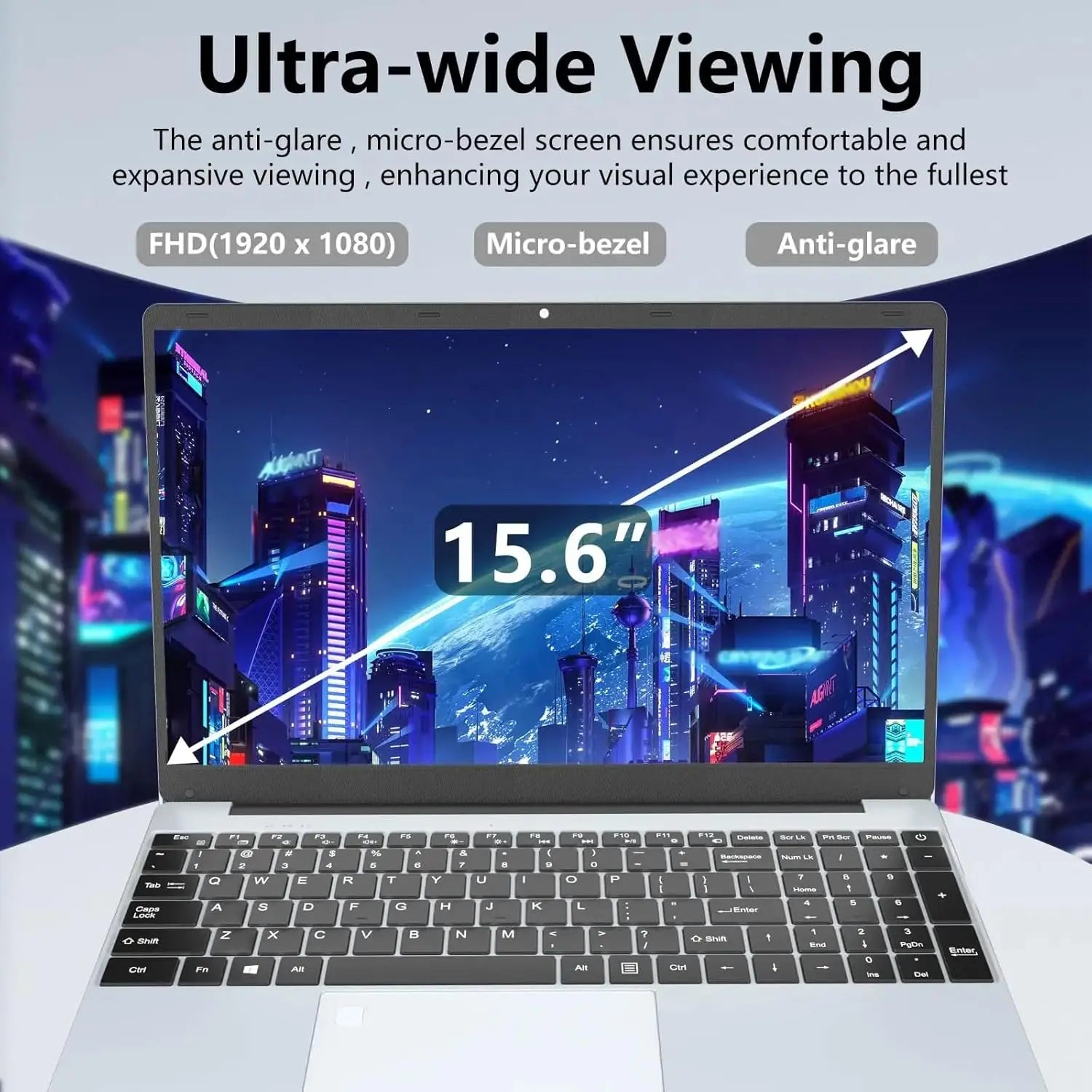 2026 15.6" Ultra Slim Portable Laptop intel Core i9-9900U Windows11 Pro 16GB RAM 1TB 2TB SSD Fingerprint Office Gaming Laptop PC