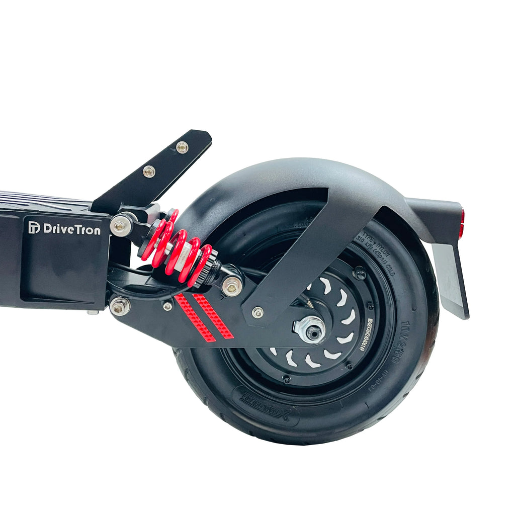 DriveTron DT08 Electric Scooter for Adult | Front and Rear Spring Shock Absorption |EABS & Front Disc Brake| Rear Wheel Drive