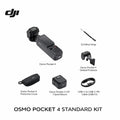Pocket Gimbal Camera 1-Inch Sensor 107GB Storage ActiveTrack 7.0 Vlog Camera