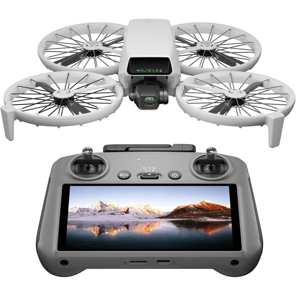 DJI Flip Drone with RC 2 Screen Controller, 4K UHD Camera, Under 249g Ultra-Light, 3-Axis Gimbal Camera, Up to 31 Minutes Flight