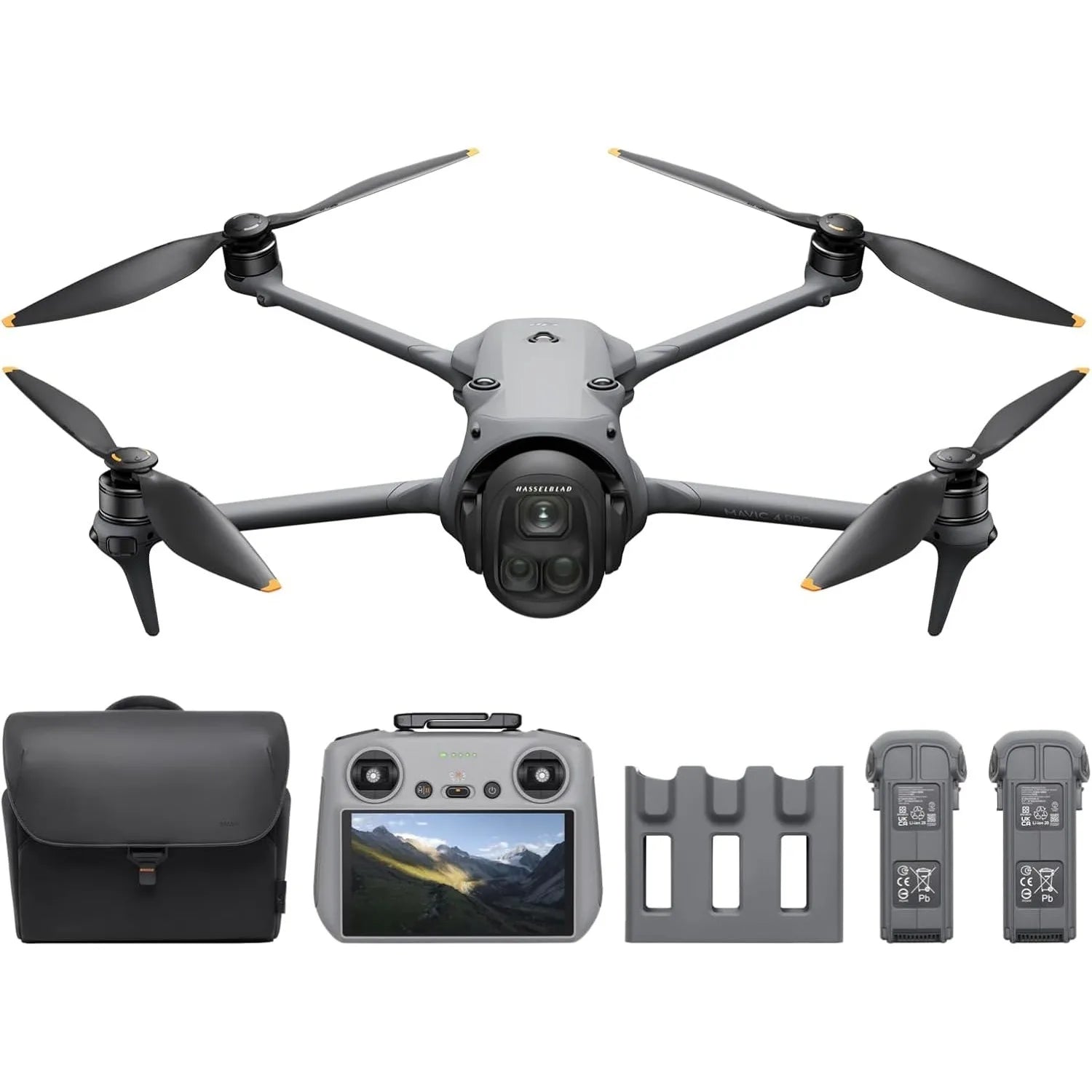 DJI Mavic 4 Pro Fly More Combo( RC 2), 100MP 4/3 Hasselblad Camera, Tri-Camera, 30km Transmission, 51min Flight Time