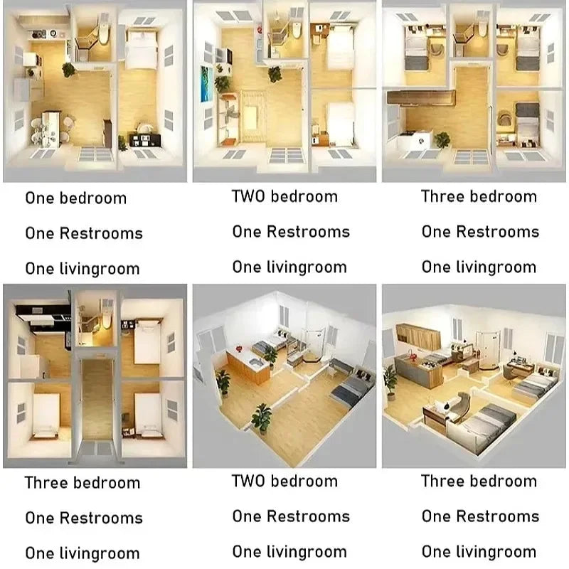 Ready Made Container House with Modern Mobile Home 40ft 3 Bedrooms Prefab Expandable Villa Garden Design Hot Sale