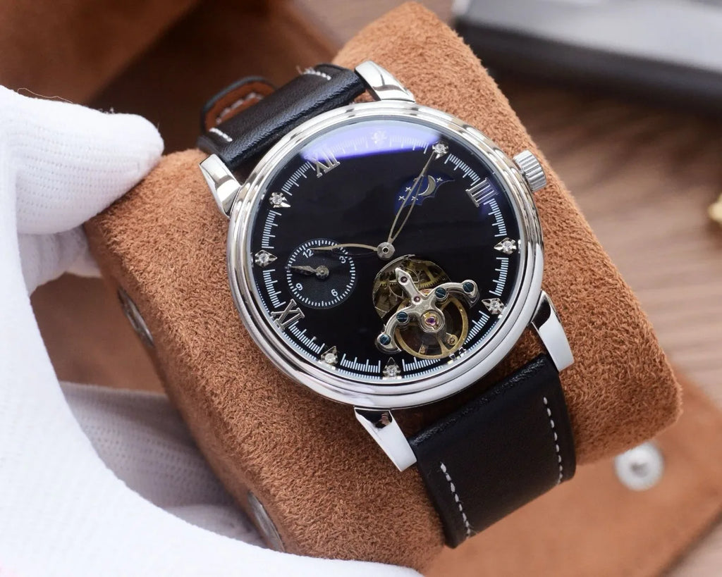 Hollow Tourbillon Mechanical Automatic Watch Nautilus Moon Phase Star Men's Hand 2026 Classic Fashion
