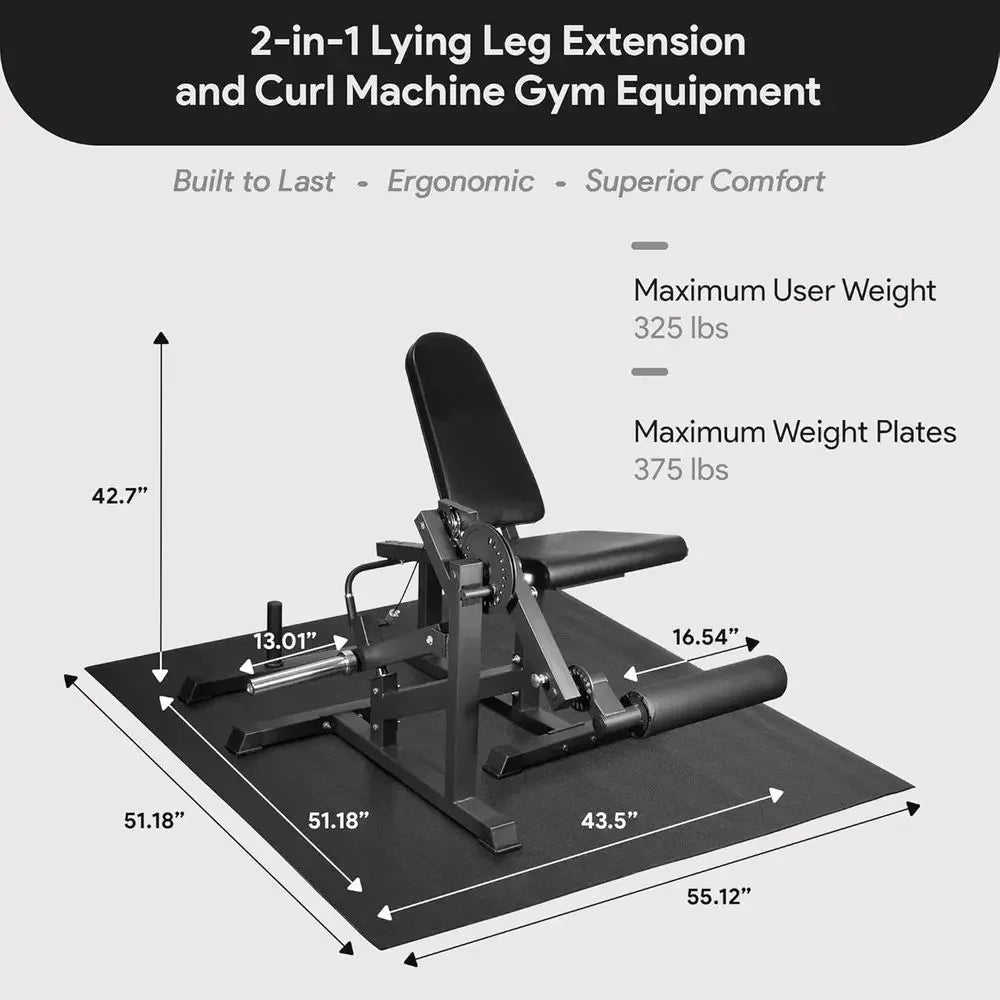 Versatile Home Gym Leg Extension and Curl Machine for Hamstring Training