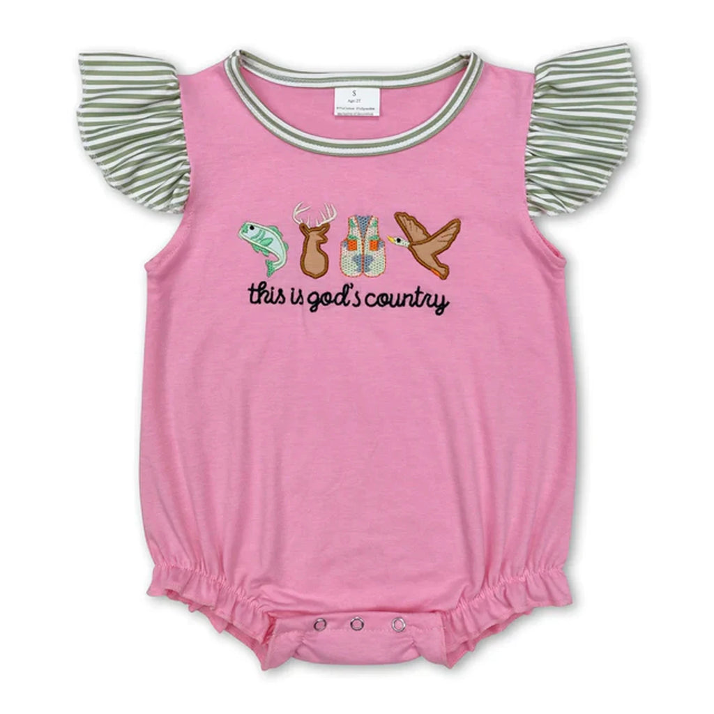 Baby Bubble Romper Fall Pumpkin Dog Mallard Duck Embroidery Newborn Sleeveless Bow Short Sleeve Infant Boy Girl Outfit