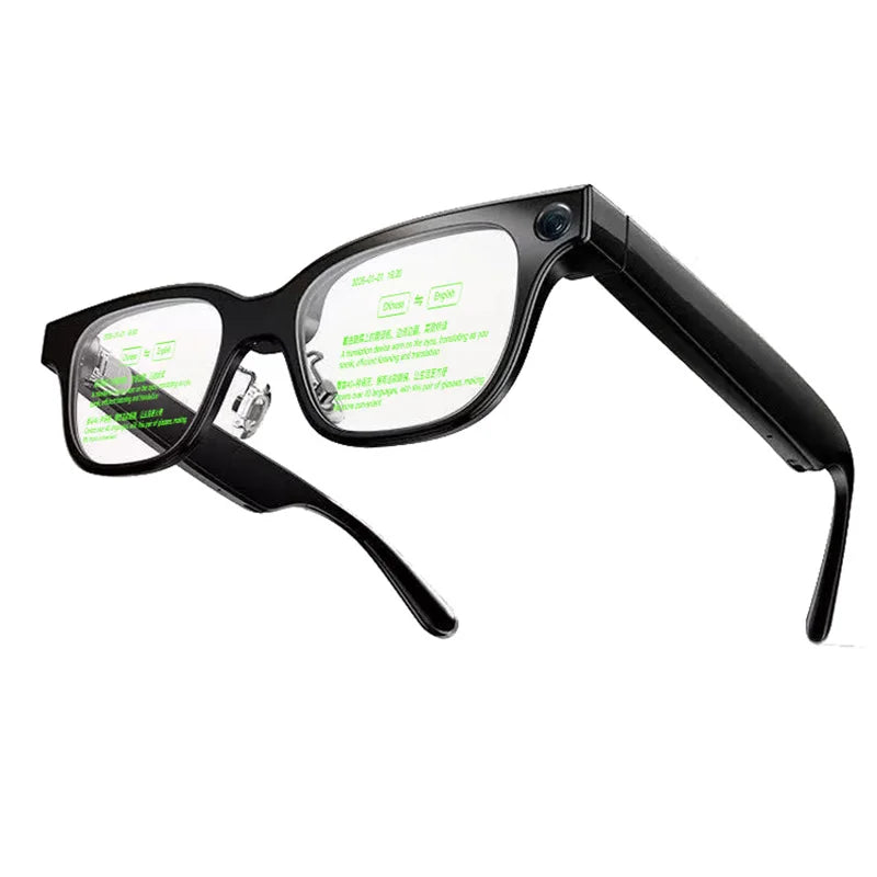 Domars AR Smart Glasses Take Photos Navigate in Real Time Translate Teleprompter Voice Assistant AI Glasses with 210 mAh Battery