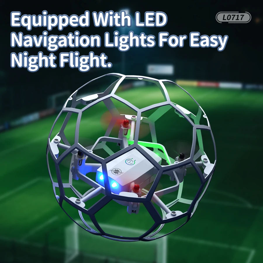 DIY assembly of football drone remote control flying ball educational and competitive children's toys