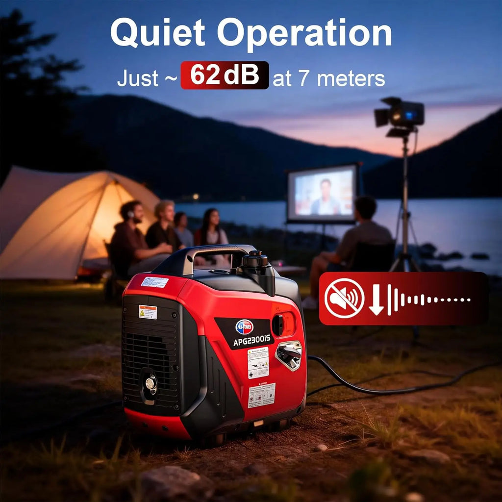 2000W Quiet Inverter Generator,EPA Certified with CO Minder,ECO Mode for Home Camping