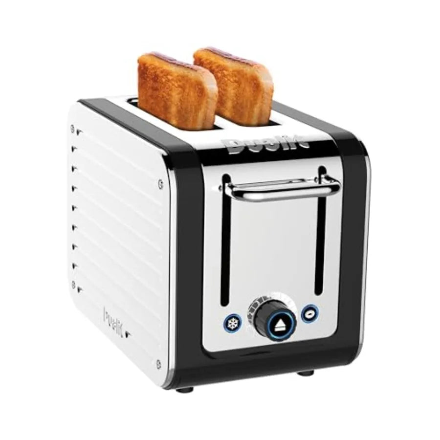 Design Series 2 Slice Toaster Polished Stainless Steel with Black Trim Extra-Wide Slots Peek and Pop Function Patented Perfect