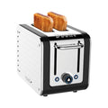Design Series 2 Slice Toaster Polished Stainless Steel with Black Trim Extra-Wide Slots Peek and Pop Function Patented Perfect