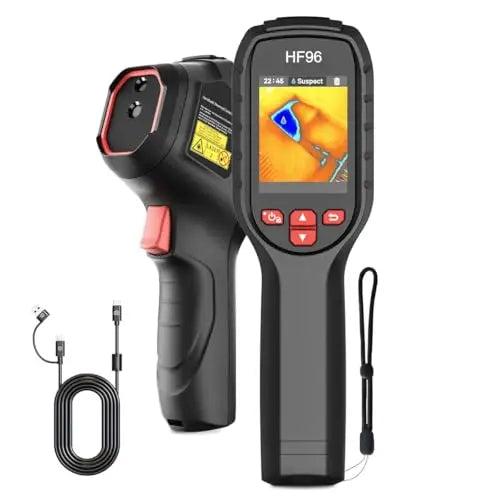 Compact Infrared Thermal Imager With AI Scene Analysis, Laser Aiming, 240×200 Resolution, -4°F to 1022°F, 25Hz, 11h Battery