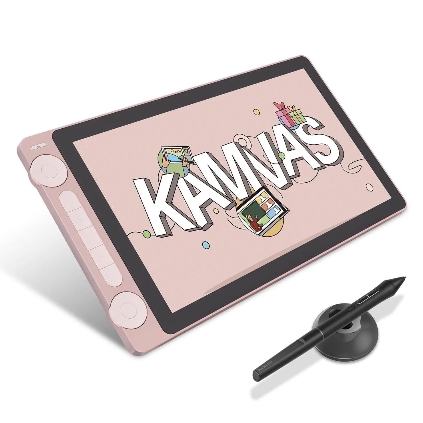 Huion Kamvas 13 (Gen 3) Portable Pen Display, 13.3" FHD Anti‑Sparkle Canvas Glass, 16384 Pressure Levels,for Digital Art & Desig