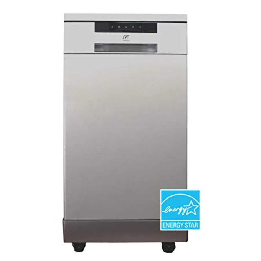 18 Portable Dishwasher with ENERGY STAR Stainless Steel Compact Kitchen Solution for Efficient Cleaning Durable Stainless Steel