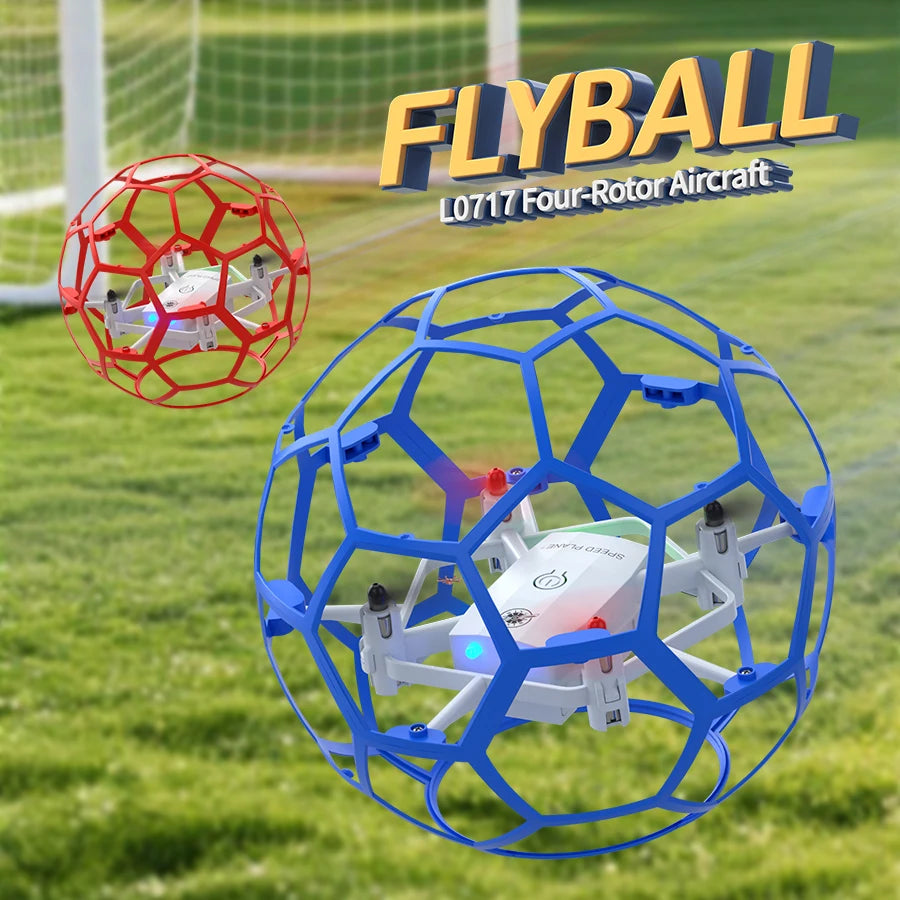 DIY assembly of football drone remote control flying ball educational and competitive children's toys