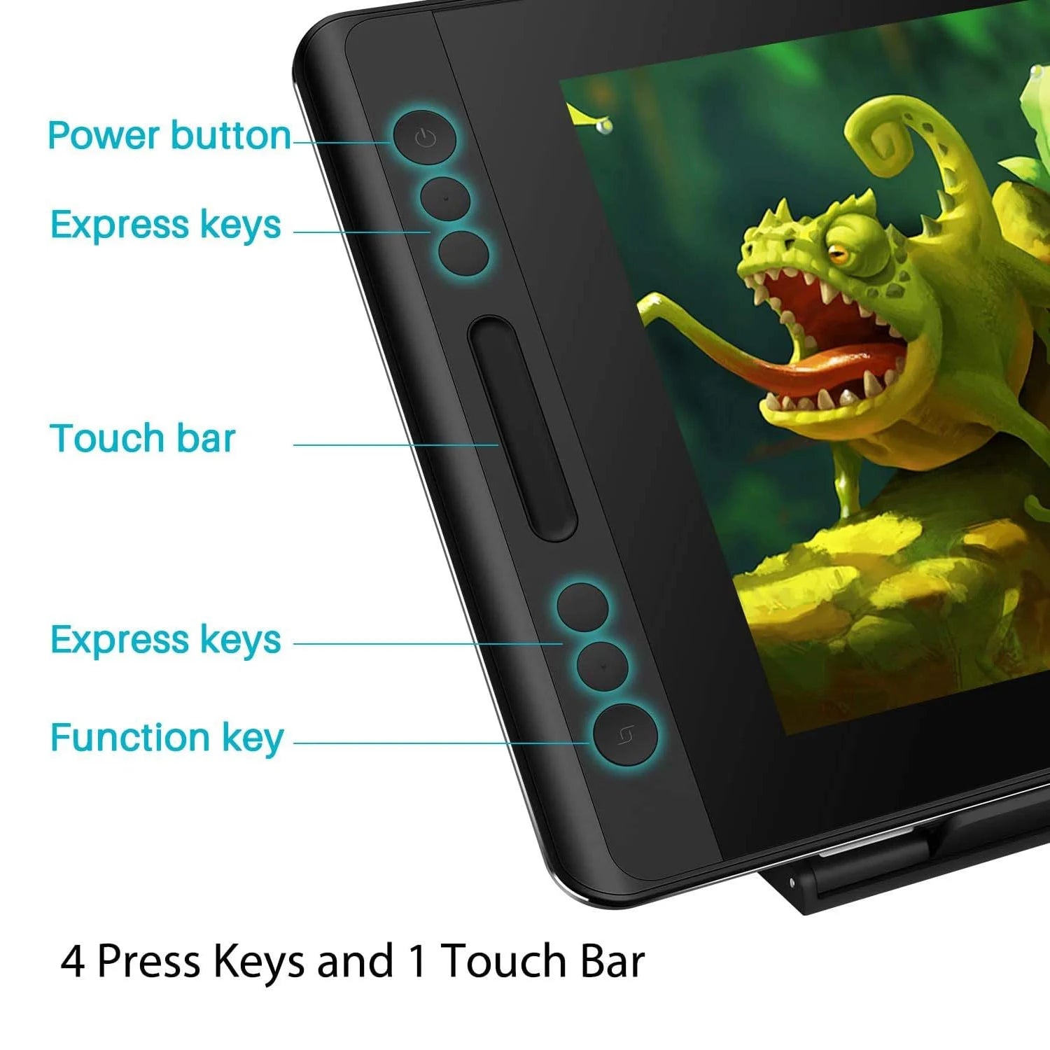 Huion Kamvas Pro 12 Graphics Tablet with Screen 11.6 Inch Digital Drawing Monitor Full-Laminated Pen Display with Foldable Stand