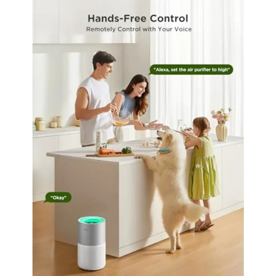 Air Purifiers for Home, Smart Air Purifier for Large Rooms with App and Alexa Control, Covers up to 1162ft², Air Quality Monito