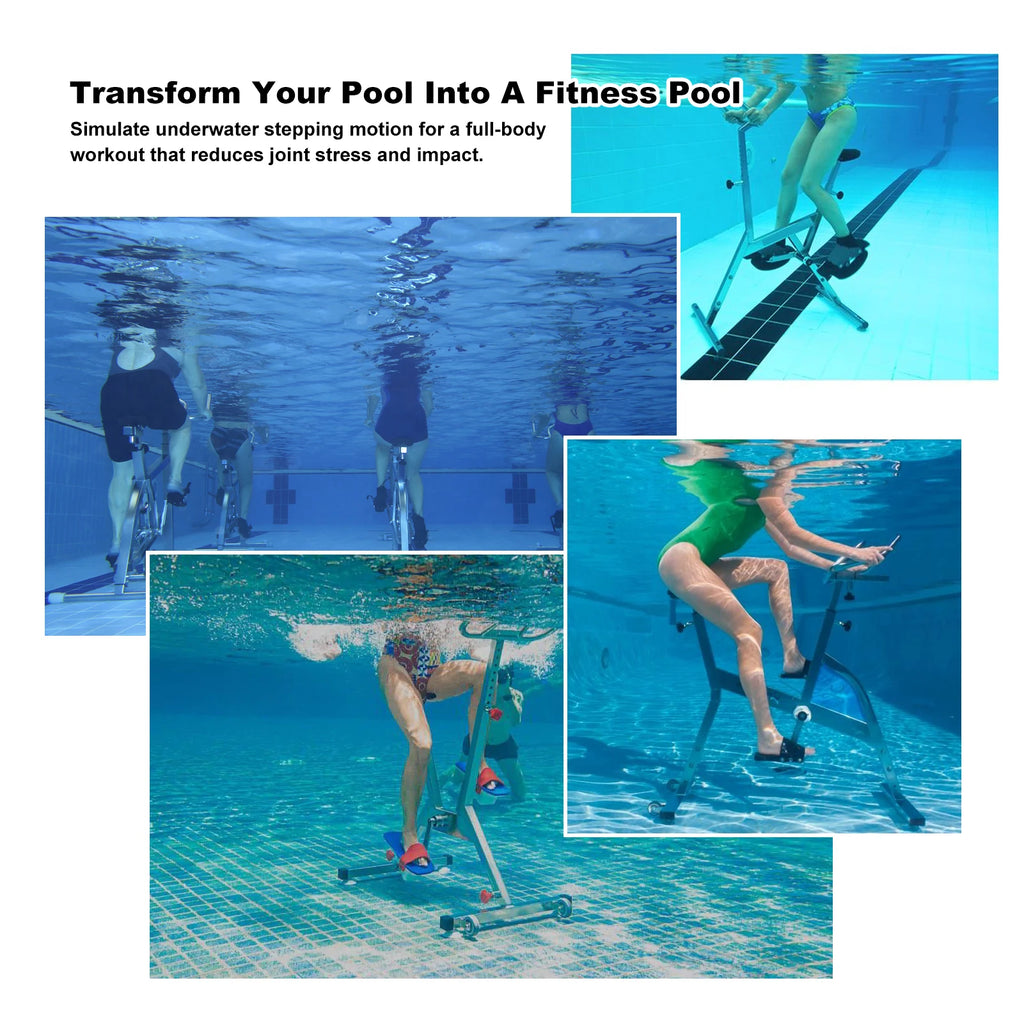 Aquatic Bike Pool Exercise Water Bike Workout Equipment Machine, Aquatic Cycle Swimming Pool Bike for Fitness Centers, Home Gym