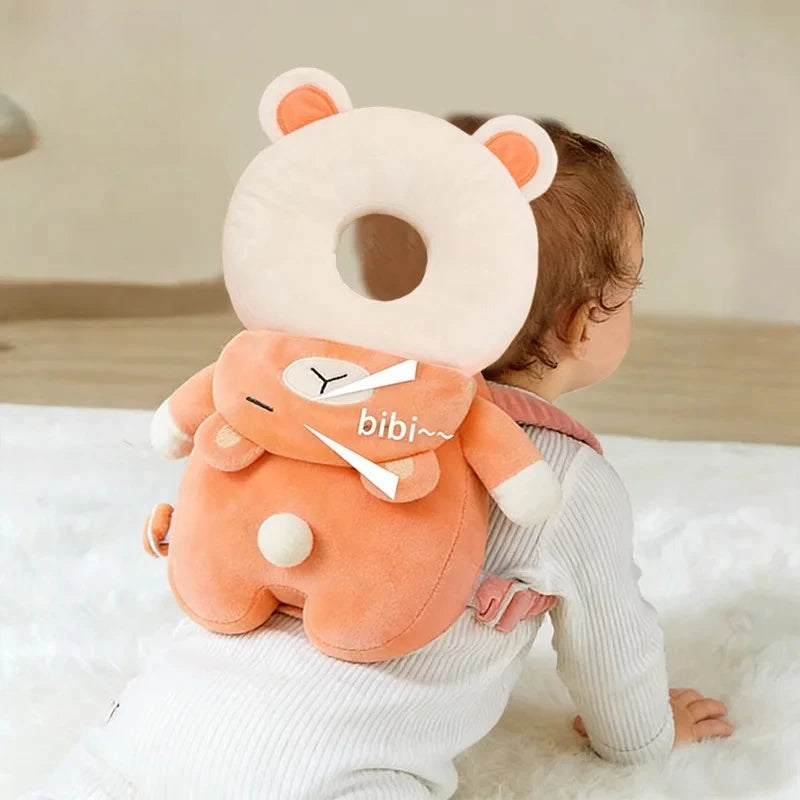 Baby Head Protector Pillow Cartoon Backpack Toddler Safety Cushion for Learning to Walk Newborn Kids Anti-Fall Support