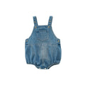 Spring and Autumn Newborn Infant Baby Boys and Girls Cowboy Sleeveless Rompers Kids Onepiece Fashion Baby Clothing