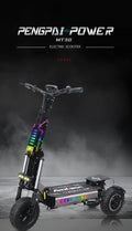 All terrain 3 wheels electric scooter dual motor fast speed long range foldable off road electric scooter