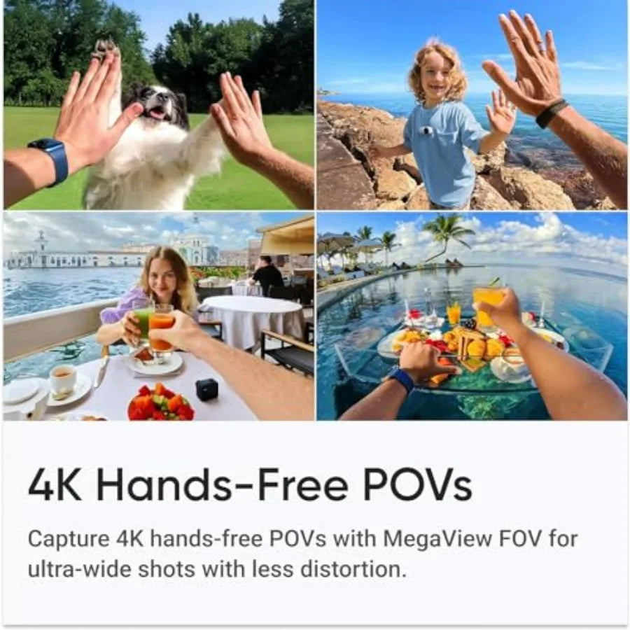 GO 3S 4K Standard Edition Action Camera - White Arctic 64GB Waterproof Polymer Housing Ultra HD Video Capture Enhanced Image St