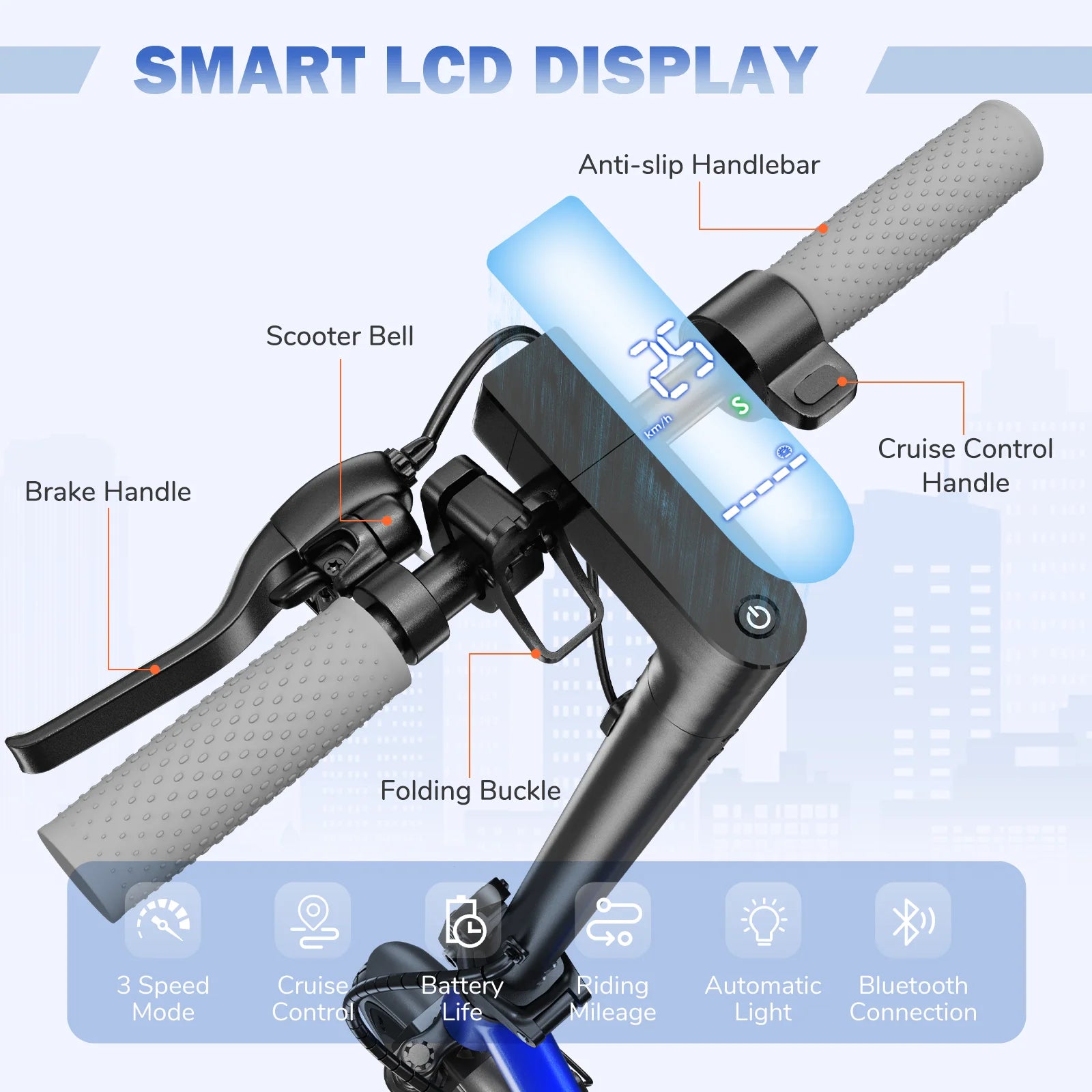 HiQiS V9 Plus Electric Scooter 13Ah Power Battery 350W Motor Front And Rear Shock Absorbers E-Brake Drum Brake City Commute Hike