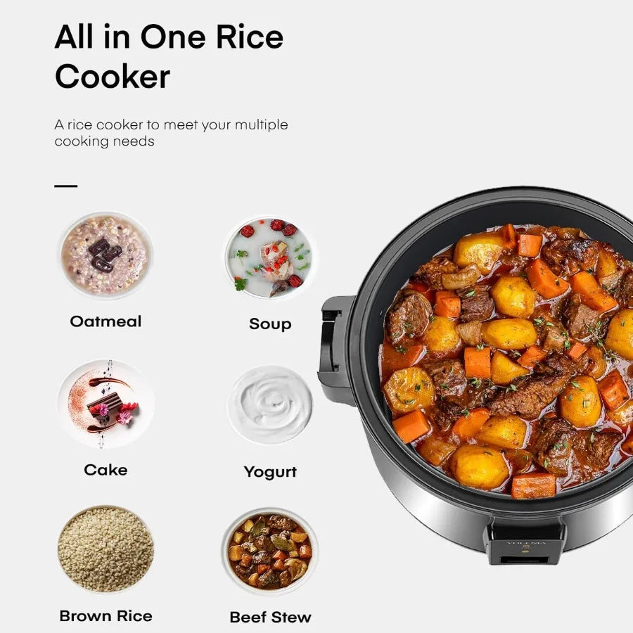 Large 15L Commercial Electric Rice Cooker 84 Cups Cooked 32 Cups Uncooked Stainless Steel One-Touch Operation Automatic Warm Fu