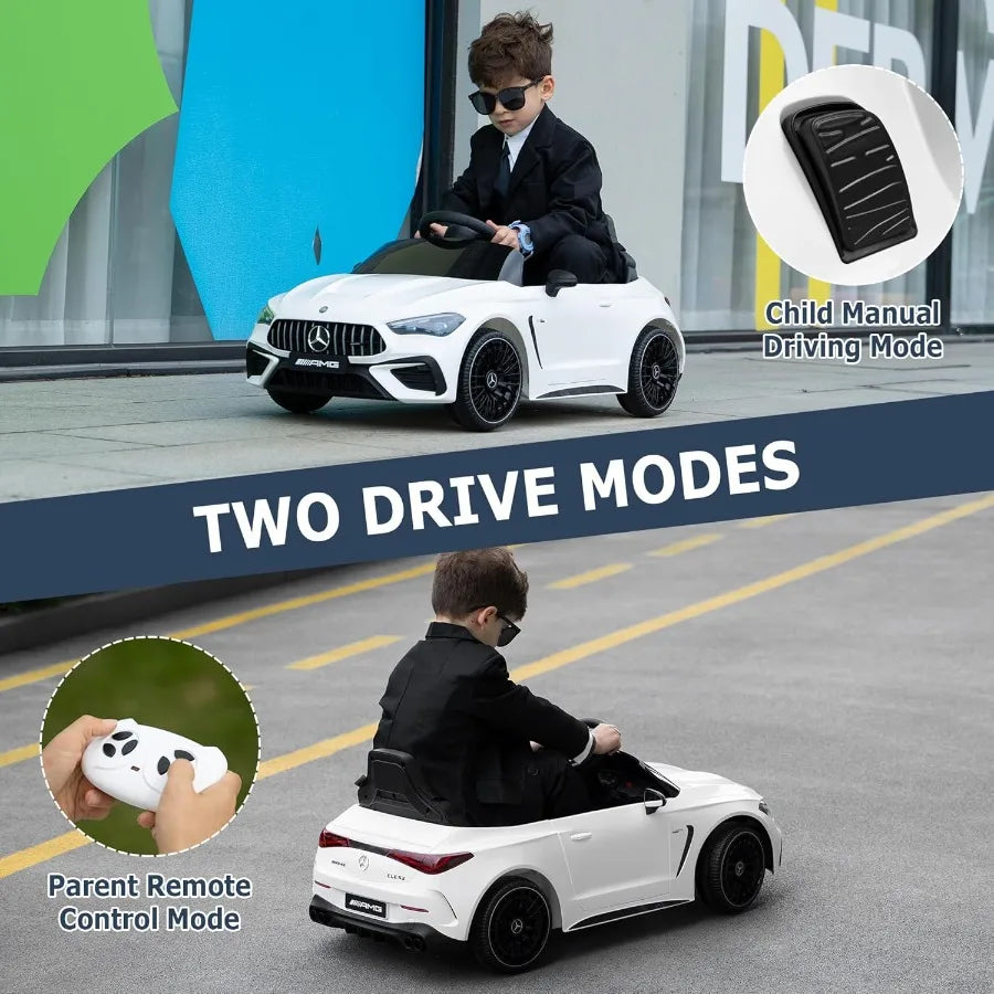 Licensed Kids Electric Car, Children Ride On Toy, Battey-Powered Vehicle with Parental Remote Control/Soft Start/3 Speeds/Horn &