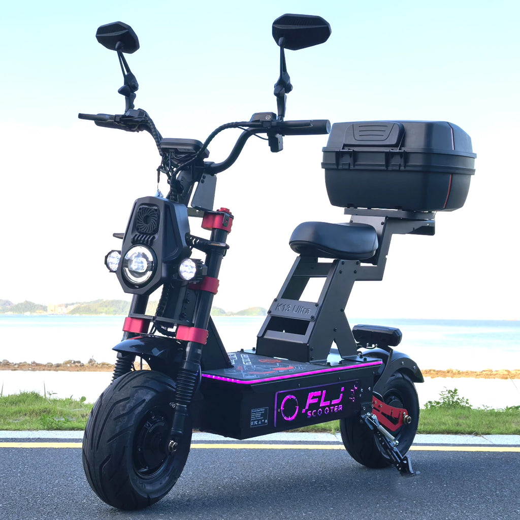 K13 Ultra 12000W Electric Scooter with 72V 100AH Battery Fat Wheel Road E Scooters for Adults