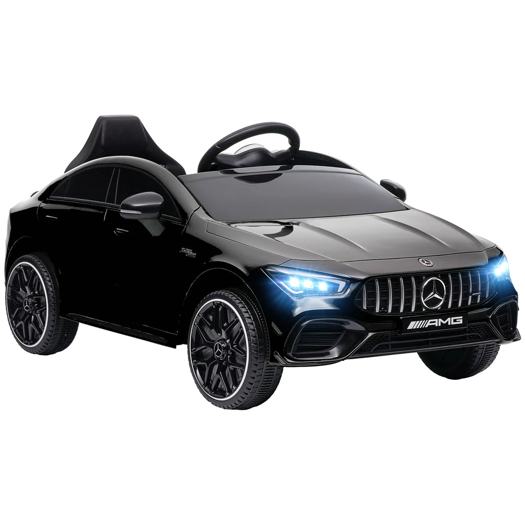 12V Kids Ride on Electric Car with Parent Remote Control Suspension LED Lights Music Player 1.9-3.1MPH for Kids Black, Built-In Music Player