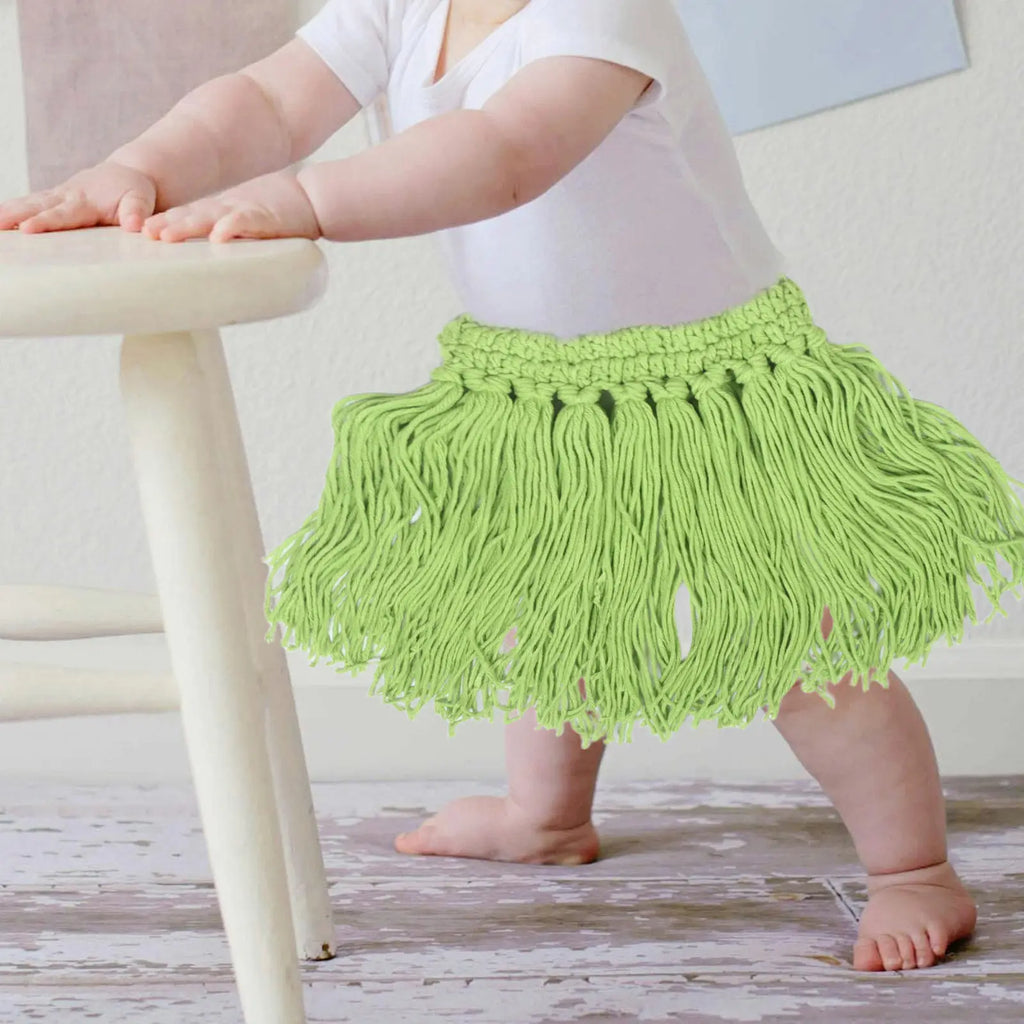 1Set Newborn Photography Props Baby Luau Outfit Straw Skirt Headband Toddler Photo Shoot Costume Infant Photoshoot