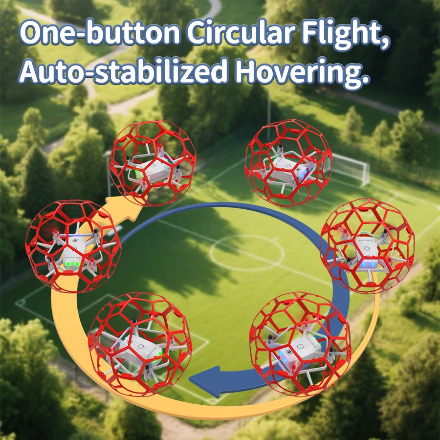 DIY assembly of football drone remote control flying ball educational and competitive children's toys