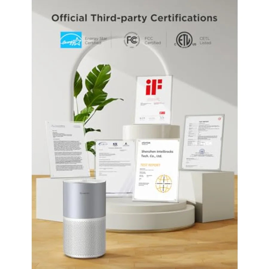 Air Purifiers for Home, Smart Air Purifier for Large Rooms with App and Alexa Control, Covers up to 1162ft², Air Quality Monito