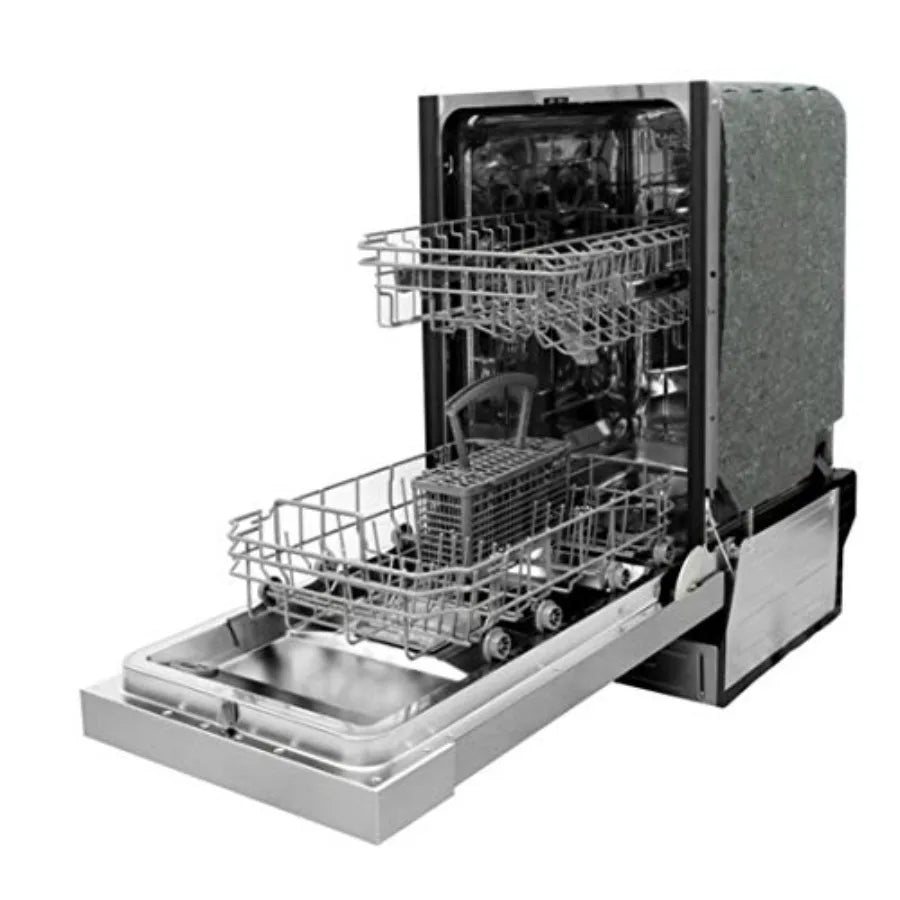 Built-In Dishwasher for Kitchen Use, Stainless Steel, Silver, Heated Drying ENERGY STAR Certified with 6 Wash Programs and 8 Pl