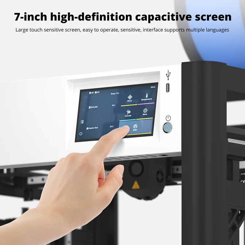 VEHO 600 PRO V3 High Precision 3D Printer,7 inch Screen 600*600*600mm Large Print Size With Klipper firmware 3D Printer Kits