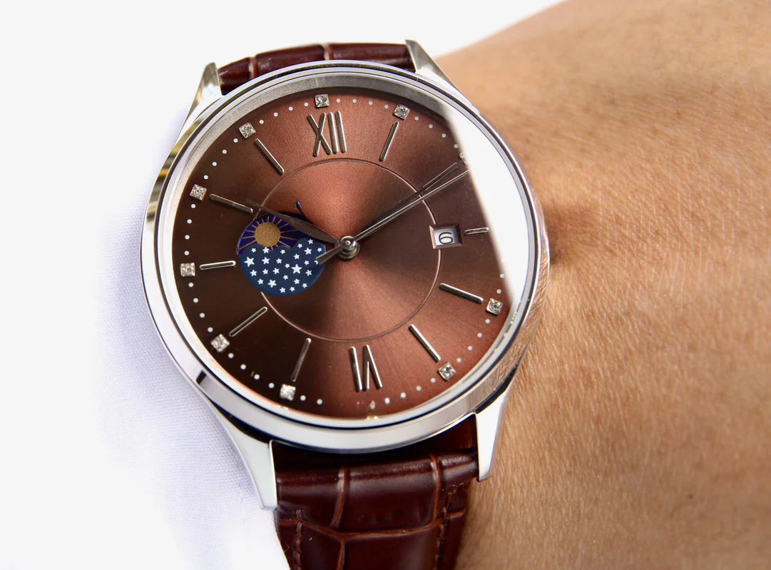 Teen Beige Leisure Formal Watch Wristwatch Clear Markers Metal Case Fold Clasp Band Waterproof Style Date Display Fitness Style Friend Gift Commute Meeting Slim Elegant